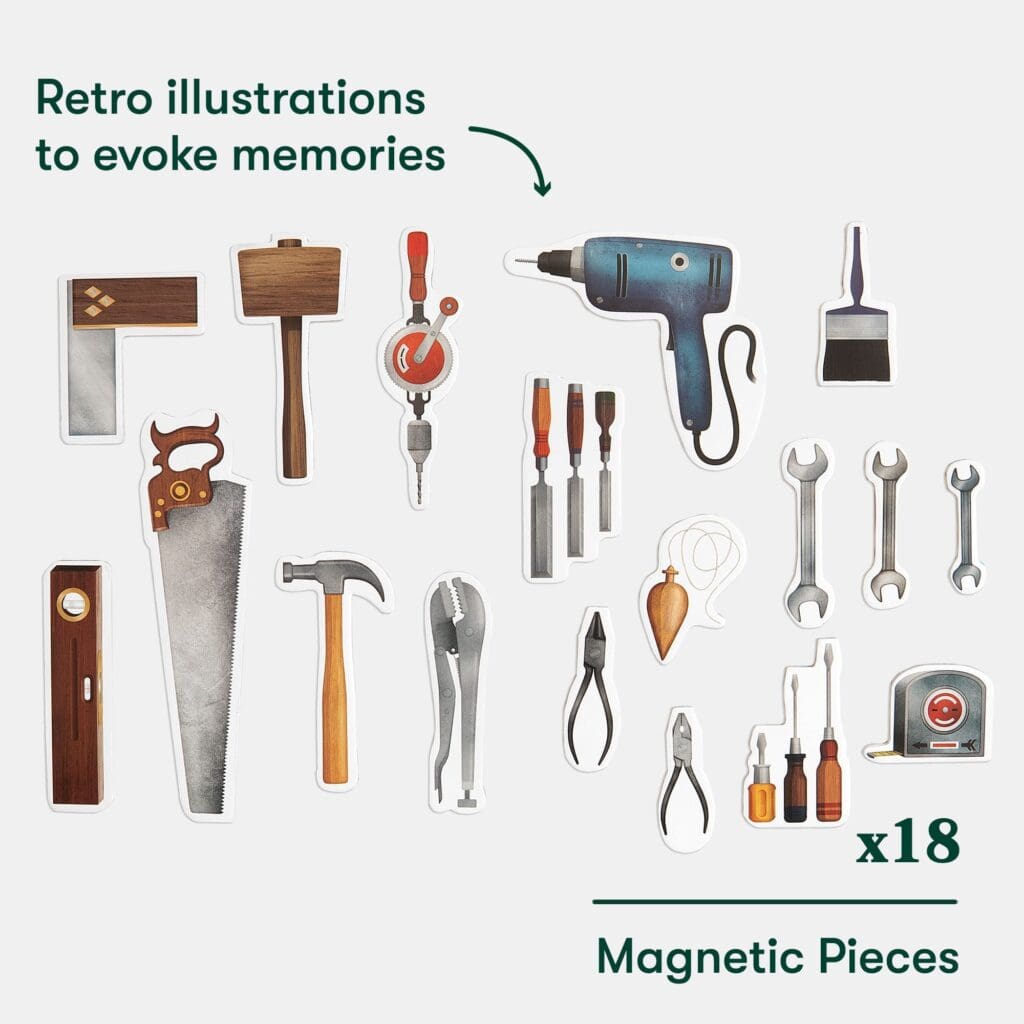 Creative Scenes 18 pce Magnetic Puzzle - Tool Shed - Image 5
