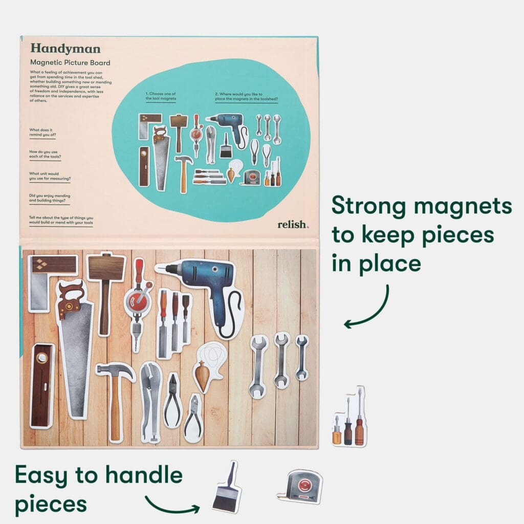 Creative Scenes 18 pce Magnetic Puzzle - Tool Shed - Image 4