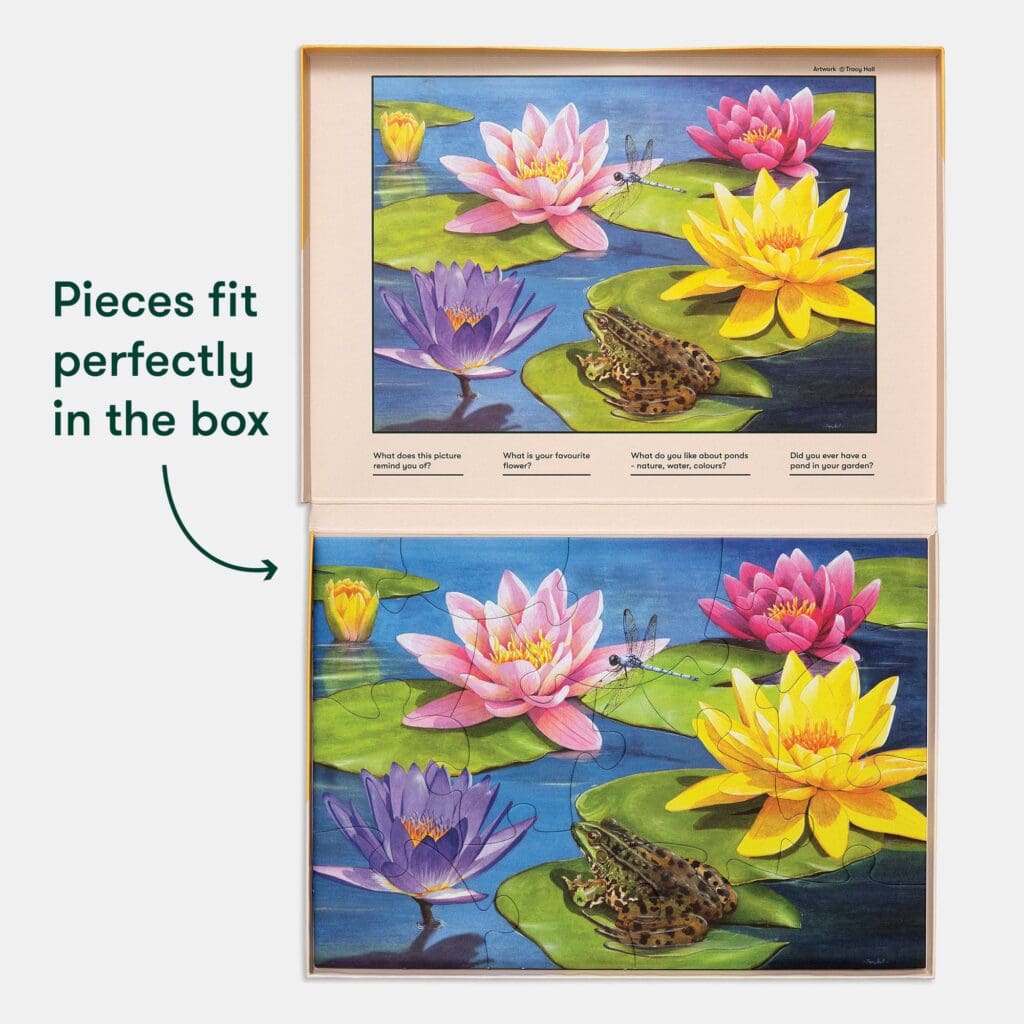 13 Large Piece Puzzle - Lily Pond - Image 5