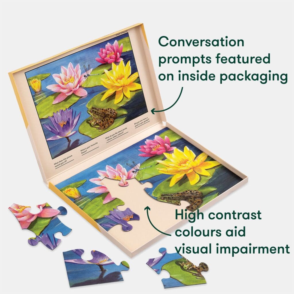 13 Large Piece Puzzle - Lily Pond - Image 6