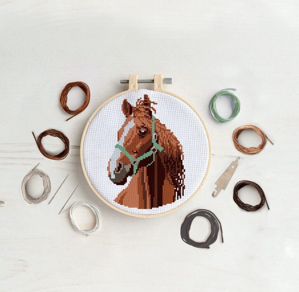 Cross Stitch Kit - Race Horse - Image 3
