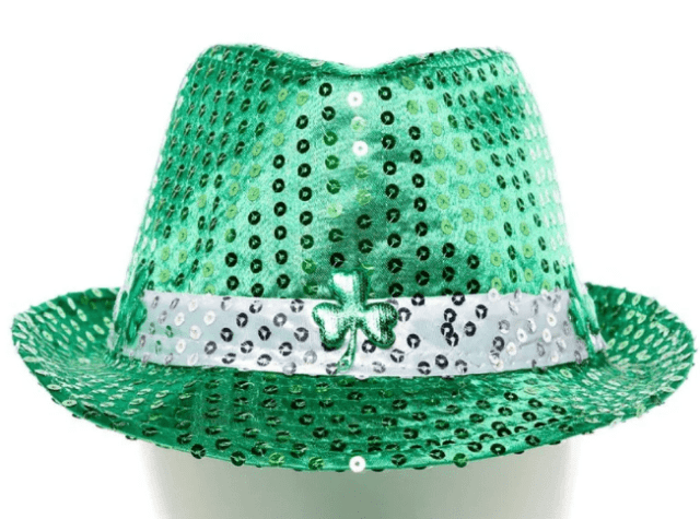 St Patrick's Shamrock Derby Hat