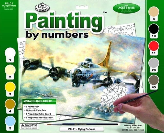 Paint By Numbers - WW2 Bomber