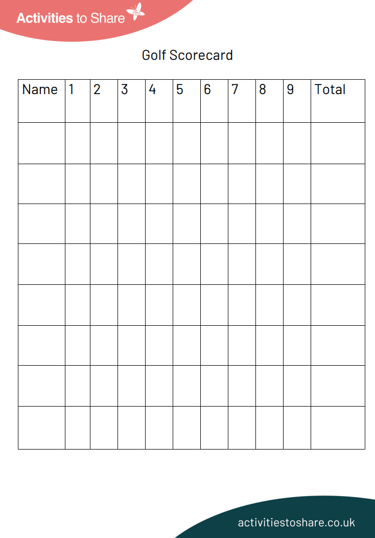 Golf Scorecard