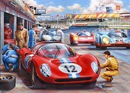 500 Large Piece Jigsaw Puzzle - Pit Stop