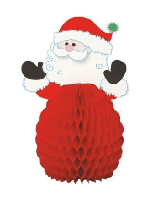 Santa & Snowman Honeycomb Decorations