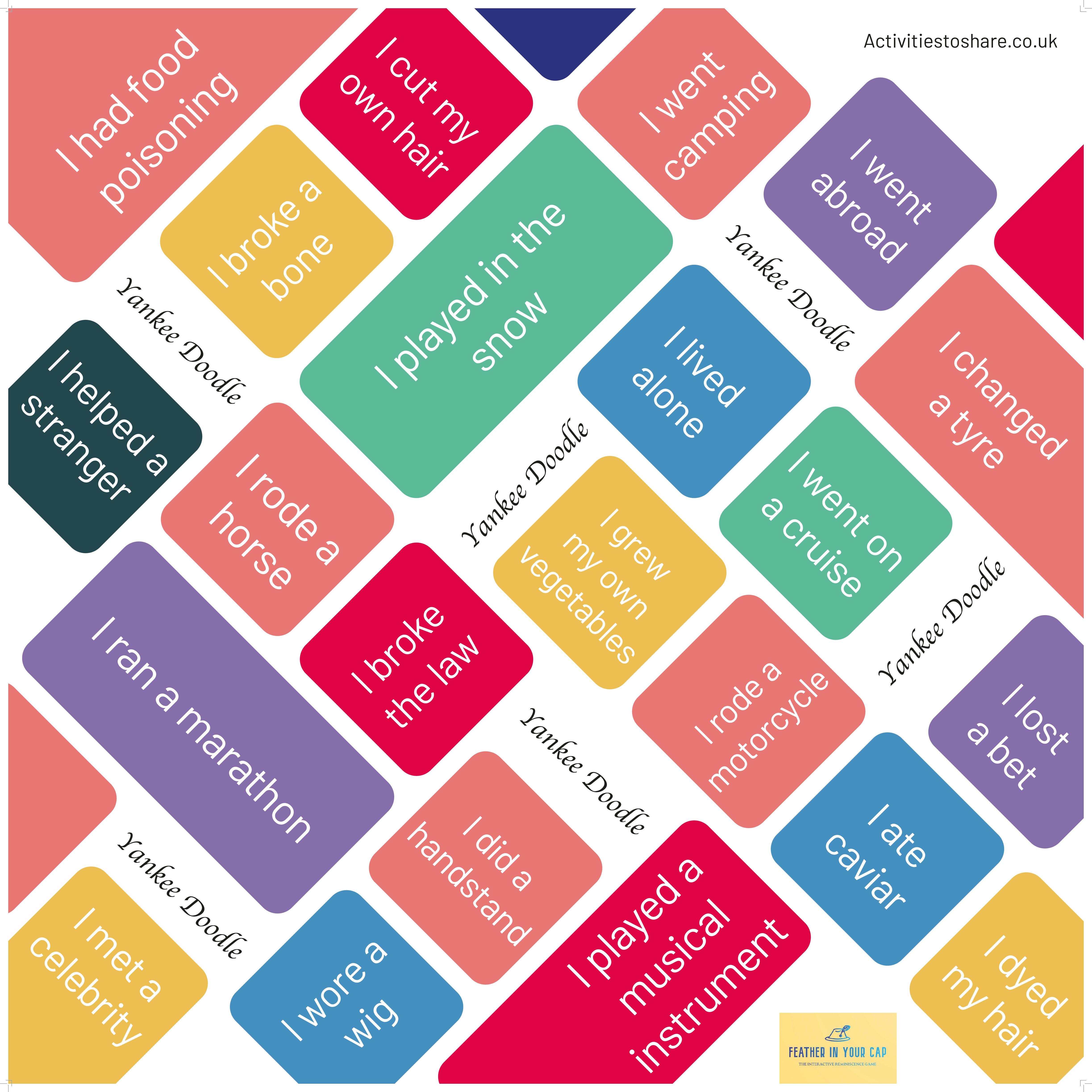 Feather In Your Cap Target Mat Game