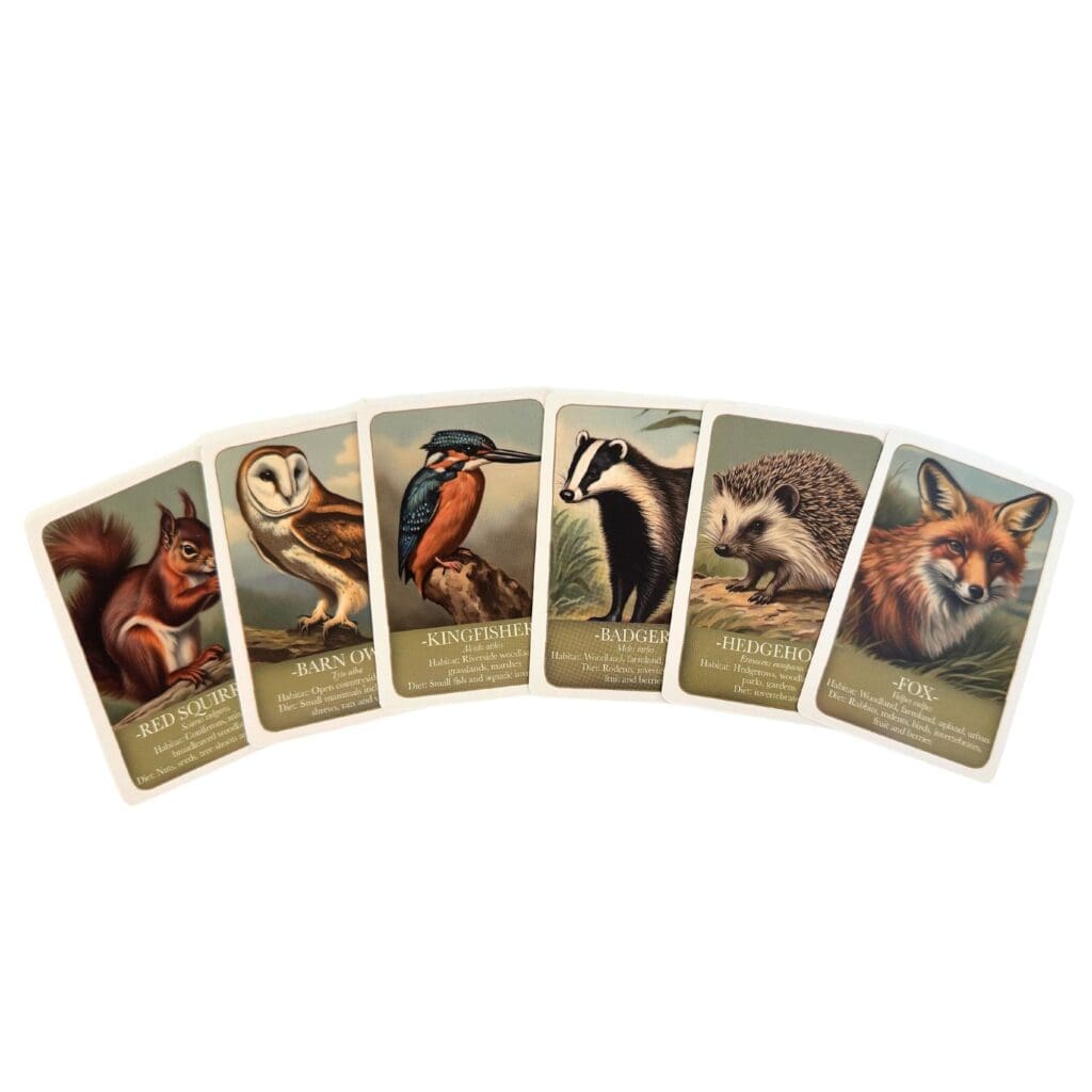 Wildlife Memory Pairs Card Game