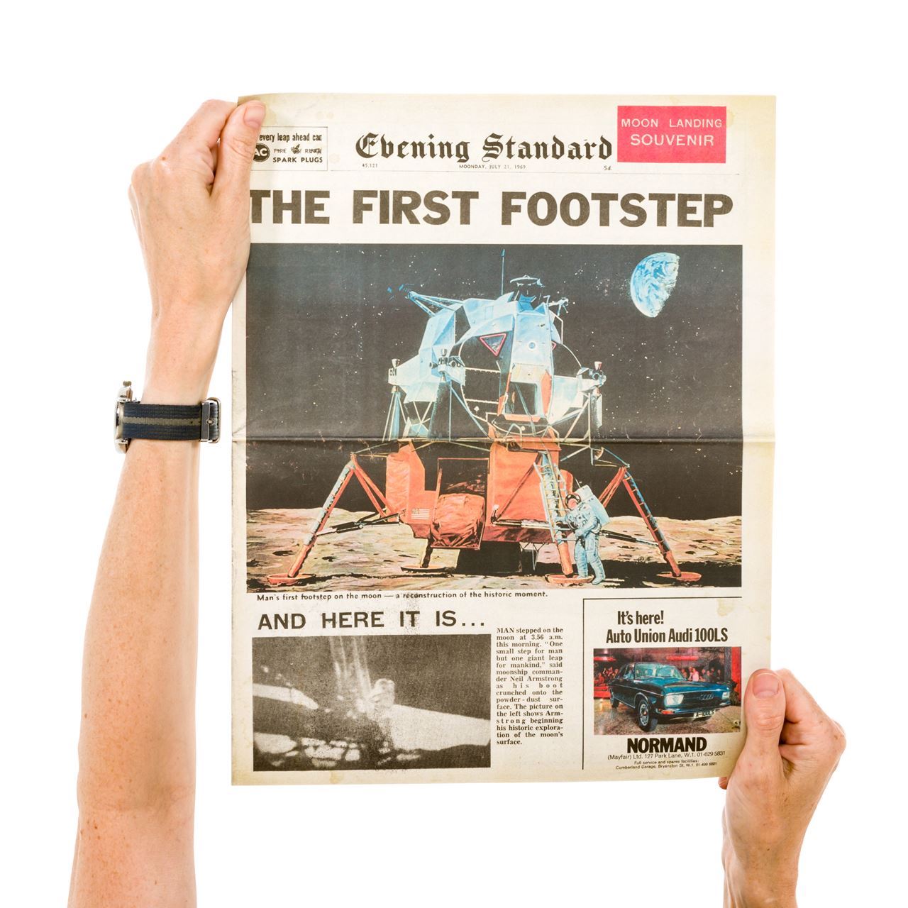Newspaper - Moon Landing 1969