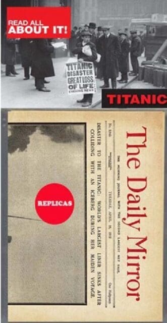 Newspaper - Titanic 1912