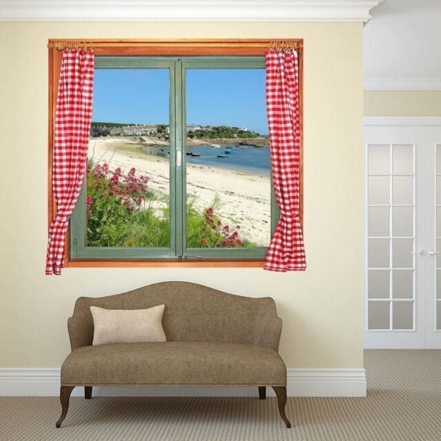 Through the Window Wall Mural - A View From a Fisherman's Cottage