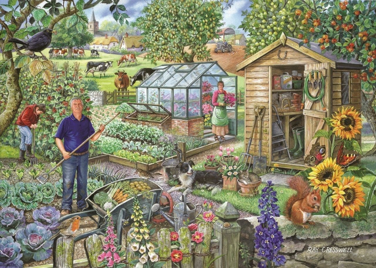 500 Large Piece Puzzle - At the Allotment