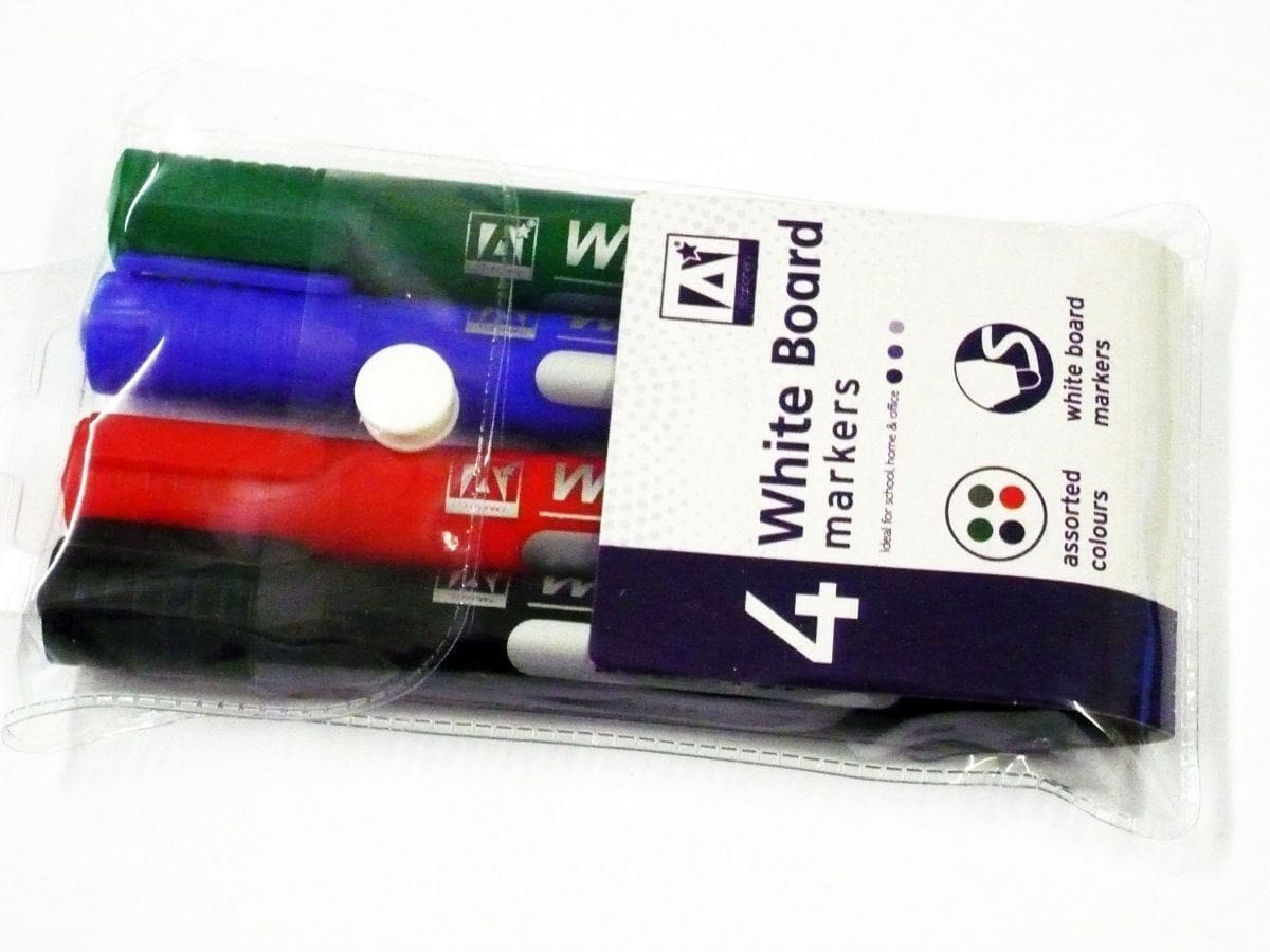 White Board Markers (Pack of 4)