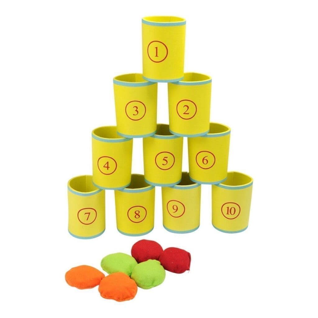 Foam Can Alley Number Game
