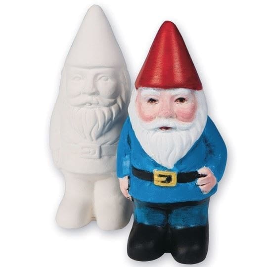 Ceramic Garden Gnome Craft Kit (Pack of 12)