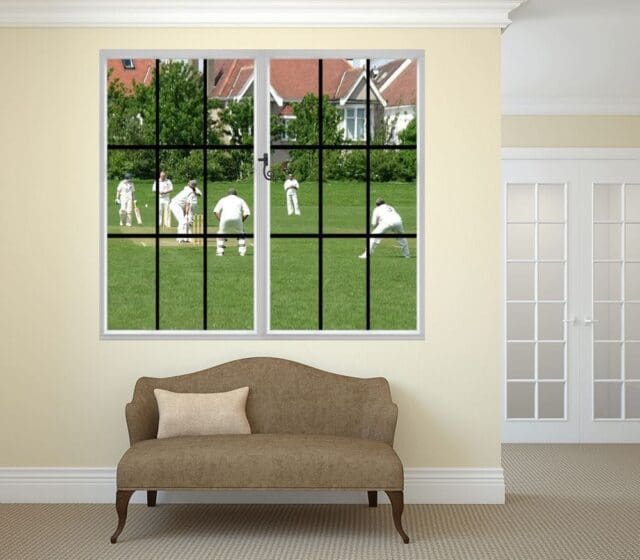 Through the Window Wall Mural - Howzat! Cricket