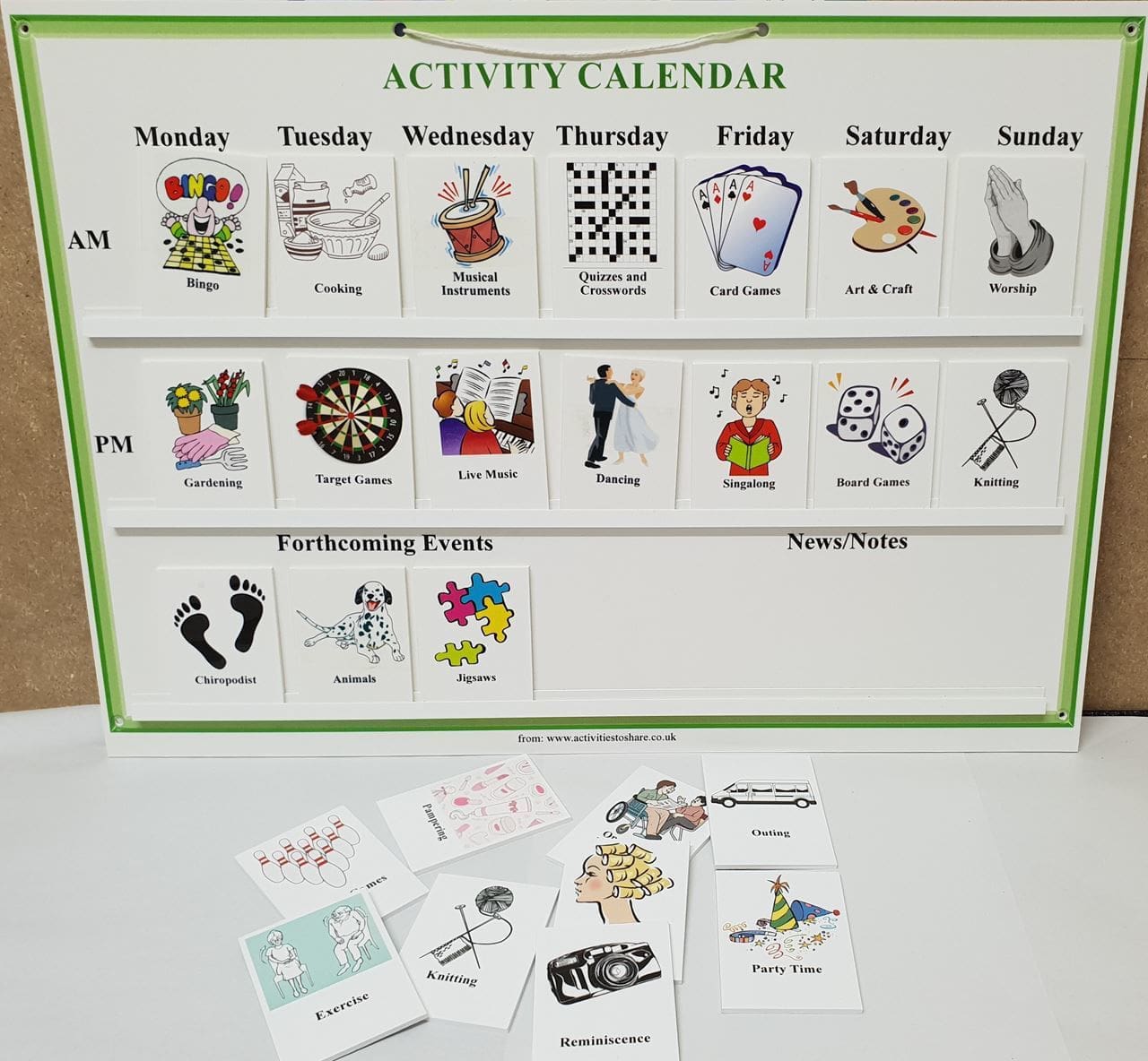 Activity Calendar Activities to Share