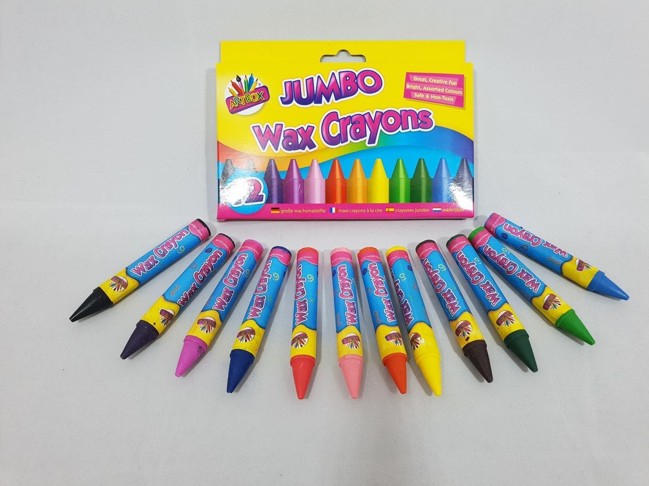 Jumbo Wax Crayons (Pack of 12)
