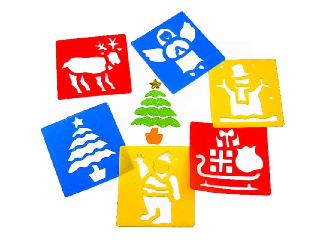 Christmas Stencil Kit (Set of 6 Assorted)