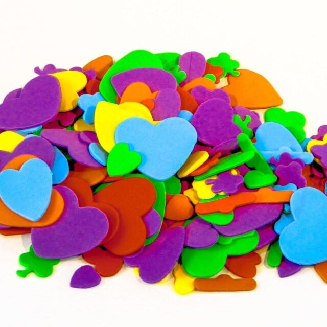 Foam Hearts and Flowers (Pack of 250)