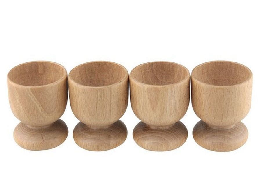 Wooden Egg Cups (Pack of 4)