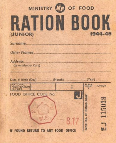 WW2 Ration Book