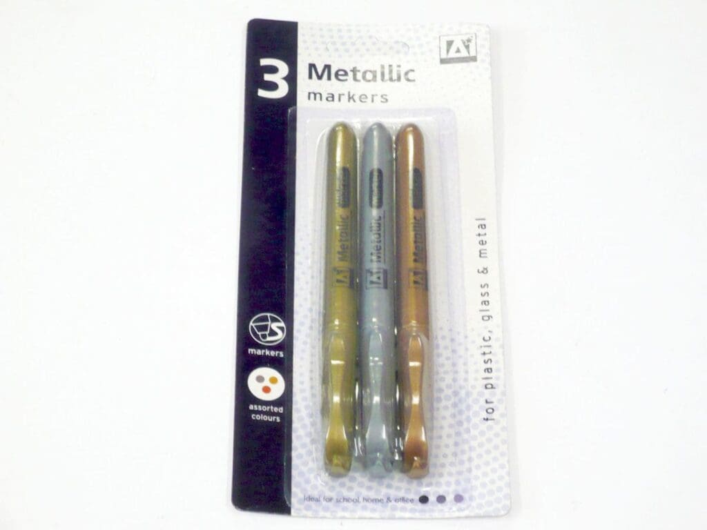 Metallic Marker Pens (3 assorted)