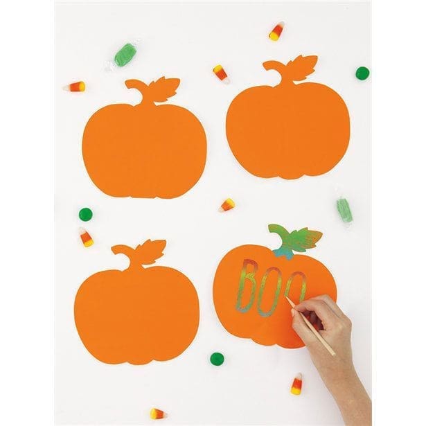 Halloween Scratch Art Cut Outs