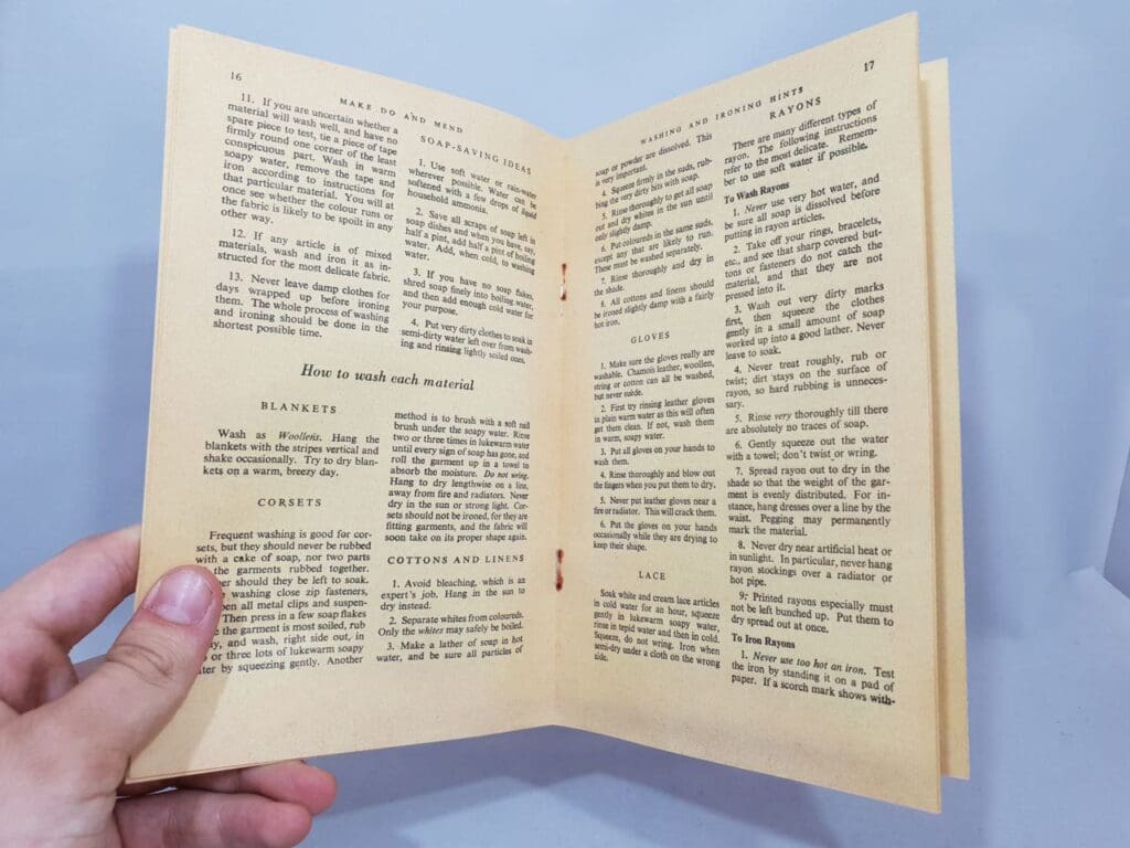 Memorabilia Booklet Make Do and Mend