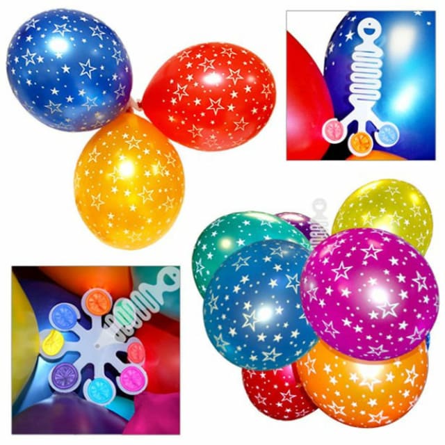 Plastic Balloon Hangers (pack of 6 assorted)