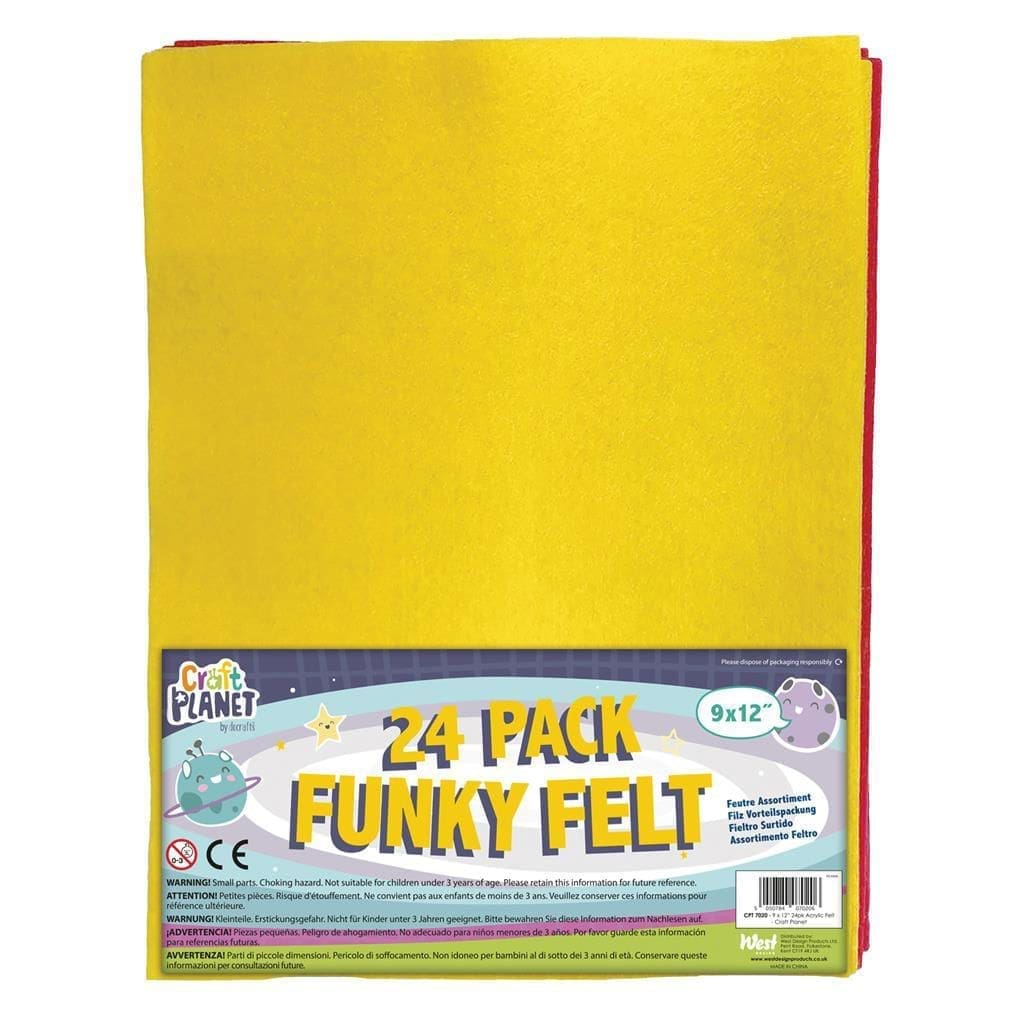 Felt Craft Pack A4 (24 assorted pieces)