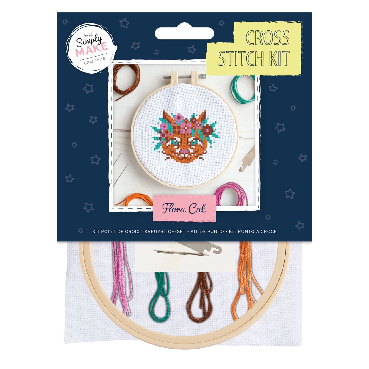 Cross Stitch Kit - Flora Cat