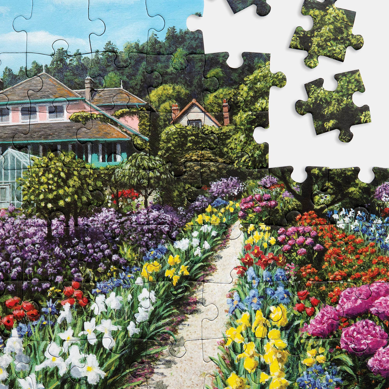 63 Large Piece Puzzle - Monet's Garden
