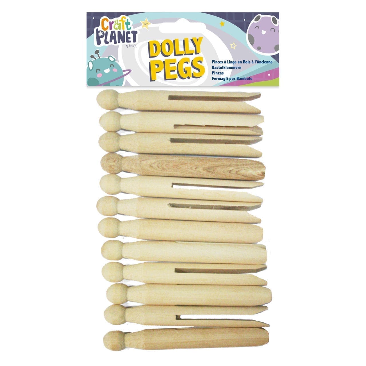 Wooden Dolly Pegs