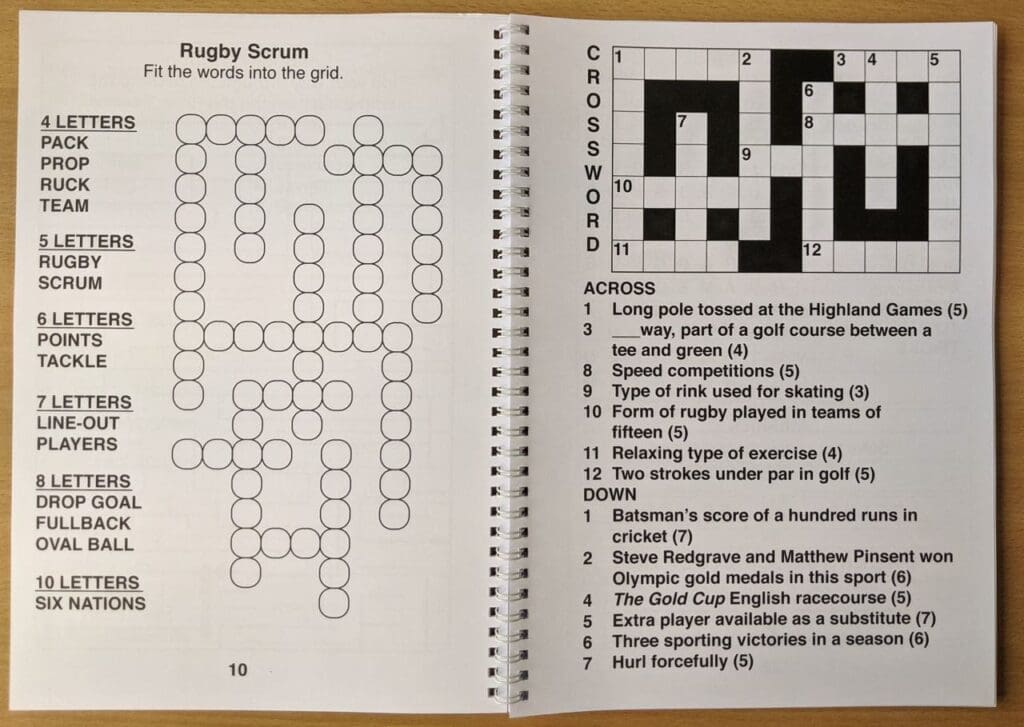 Large Print Sports Puzzle Book